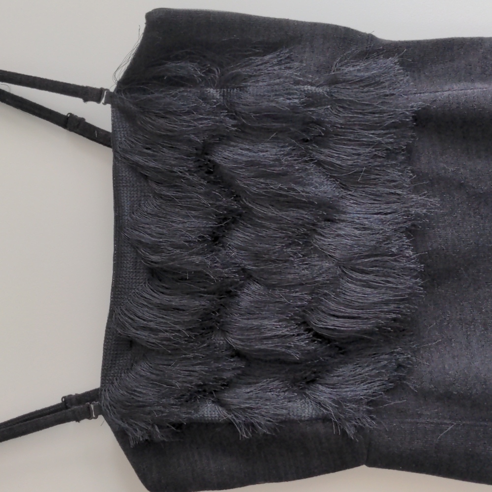 New With Tag Banana Republic Strapless Dress Fringe Flapper US10P